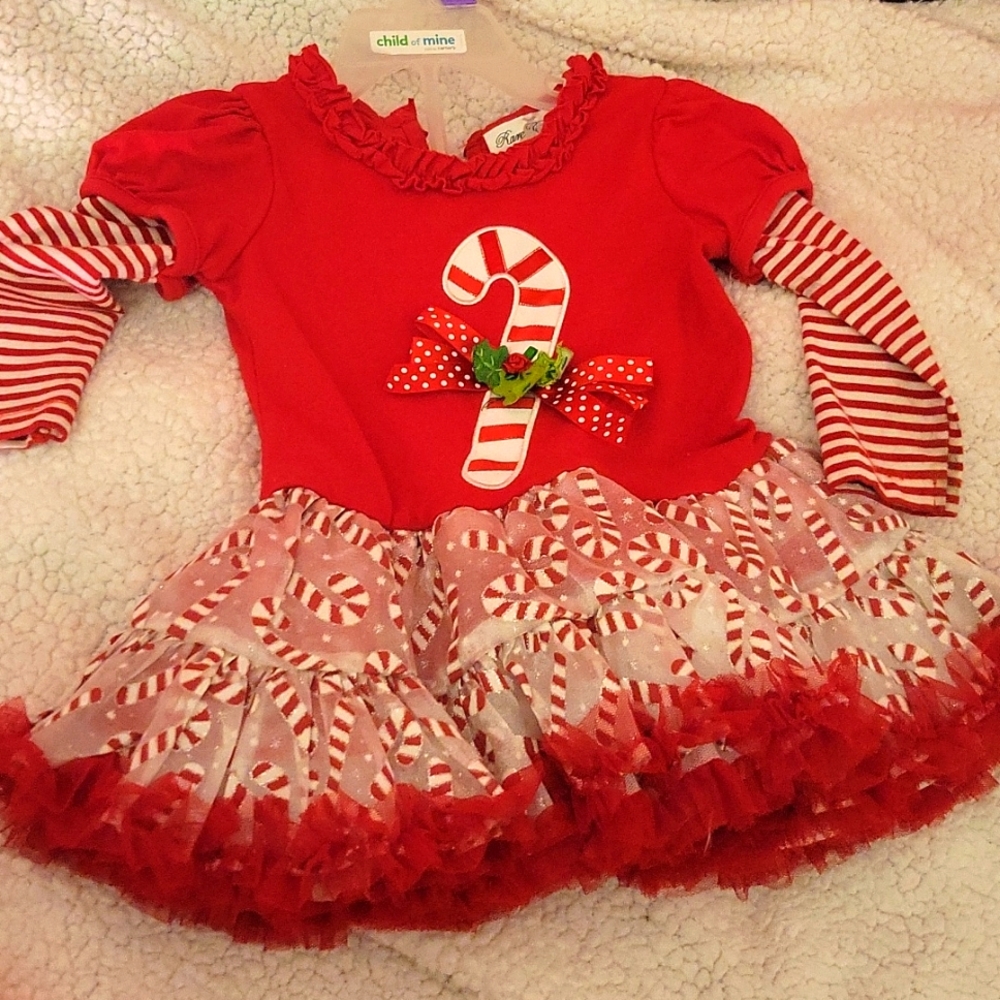 Babies Christmas dress tutu style bottom